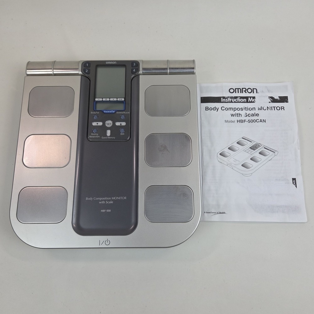 Omron HBF-500 Body Composition Sensing Monitor w/ Scale + Manual Working